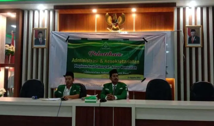 Tunjang Tertib Administrasi, Pengurus Anak Cabang GP Ansor Wonosalam Gelar Pelatihan Administrasi dan Keseķretariatan