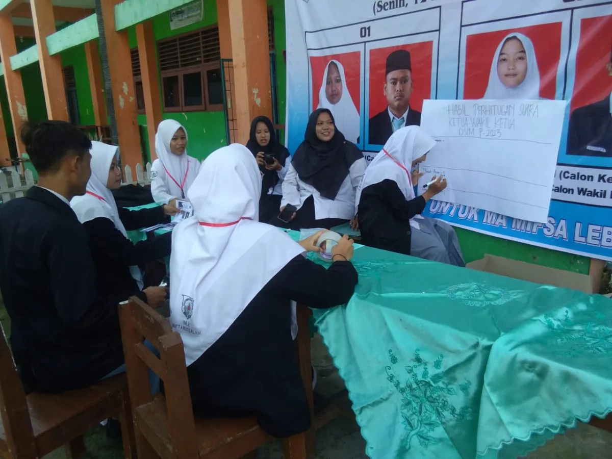 Tanamkan Sikap Demokrasi, OSIM MA Miftahussalam selenggarakan Pilketos