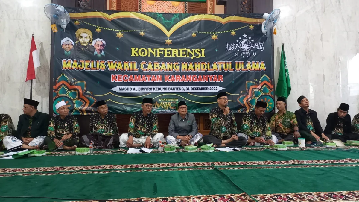 Gelar Konferensi MWCNU Karanganyar, KH Mudatsir Dan KH Ahmad Syafiq Pimpin Rois Syuriah Dan Ketua Tanfidziah Masa Khidmat 2022-2027