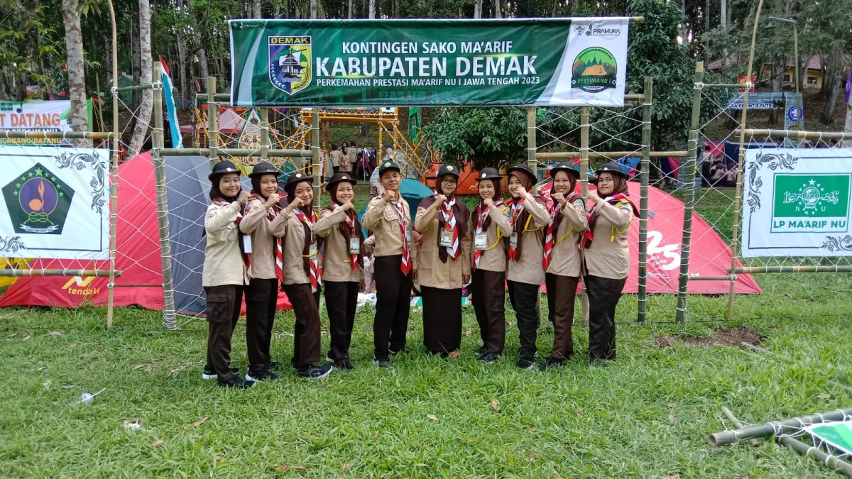 MA Miftahussalam Wonosalam Kirimkan Delegasi event Perkemahan Prestasi Ma’arif NU I Jateng 2023