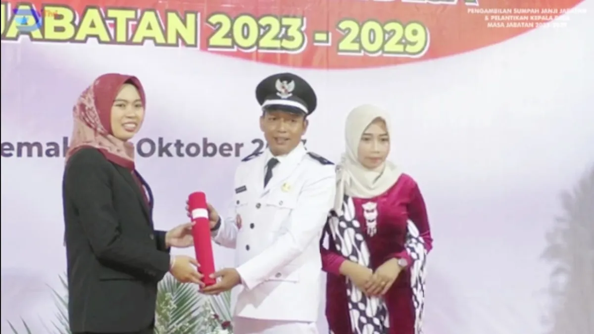Bawa Harum Almamater, Salah Satu Alumni SMA Al Ma’arif Demak Dilantik Menjadi Kepala Desa