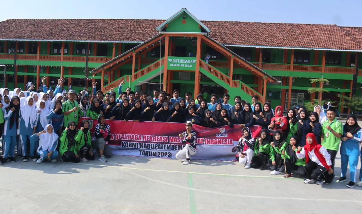Gandeng MA Miftahussalam, KORMI Kabupaten Demak Sosialisasi Jenis Olahraga Tradisional