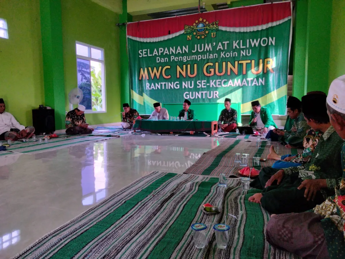MWCNU Guntur Gelar Selapanan Jum’at Kliwon Sekaligus Konsolidasi Pengumpulan Koin NU