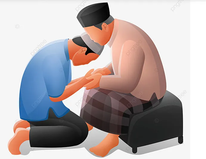 Bagaimana Hukumnya Sungkeman Pada Saat Lebaran Idul Fitri