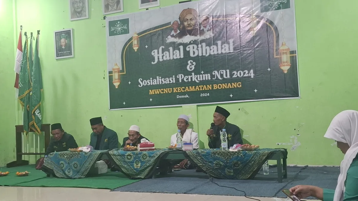 Sinergi Spiritual dan Sosial: MWCNU Bonang Gelar Halal Bihalal dan Selapanan
