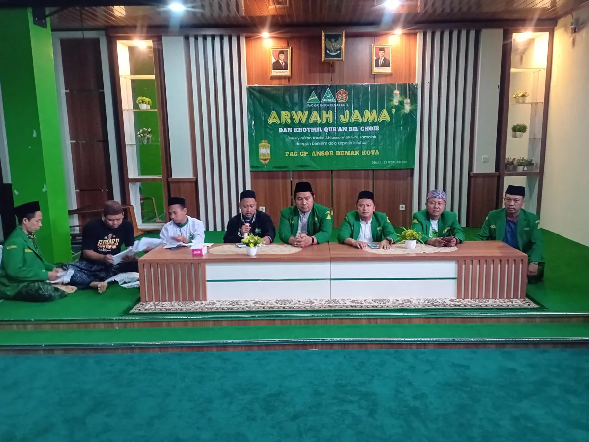 GP  Ansor Demak Kota Gelar Arwah Jama’ dan Khotmil Qur’an bil Ghoib